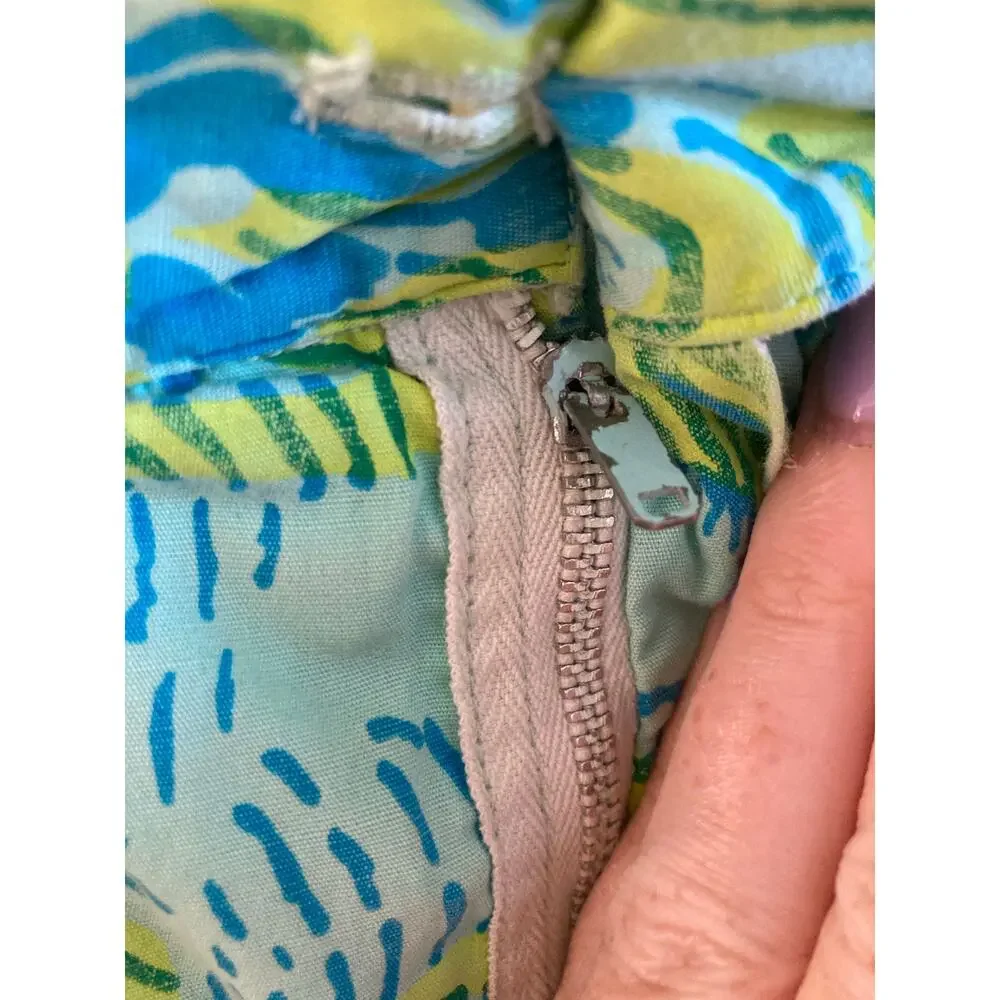 Lilly Pulitzer Inc Vintage 1960s MEN'S DIVISION Lion Cotton Shorts S White Label